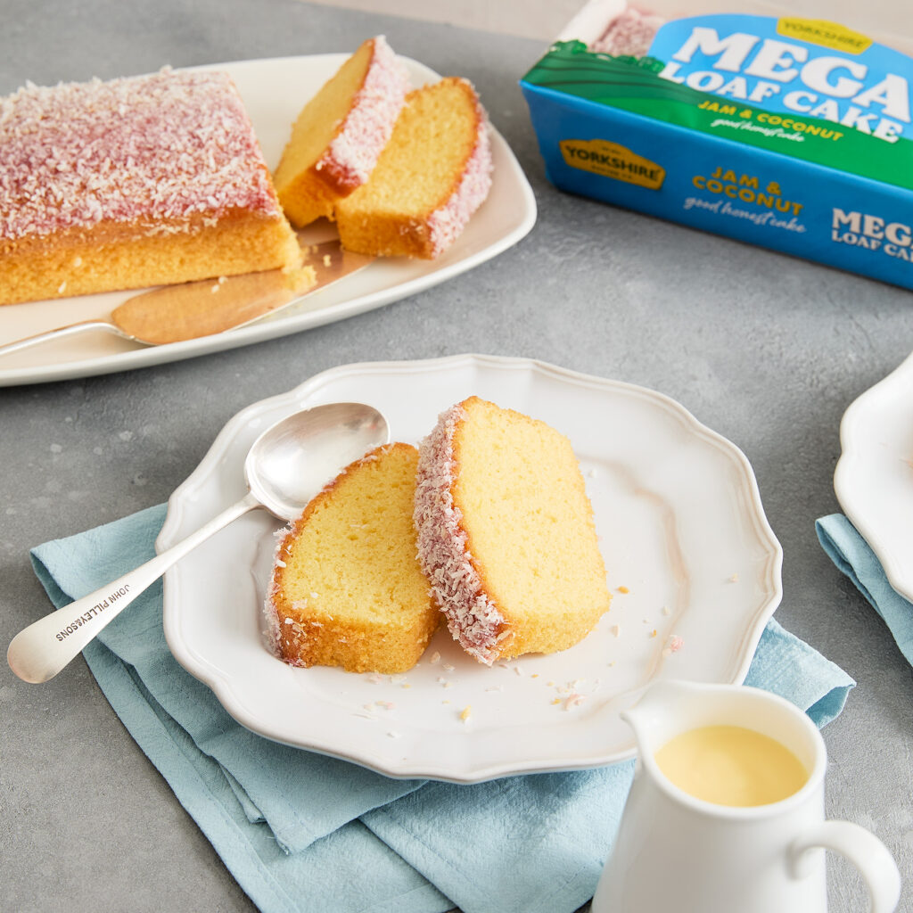 Jam & Coconut Mega Loaf Cake