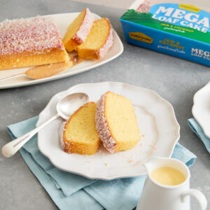 Jam & Coconut Mega Loaf Cake